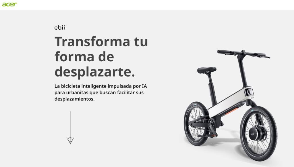 Acer fabrica una e-bike