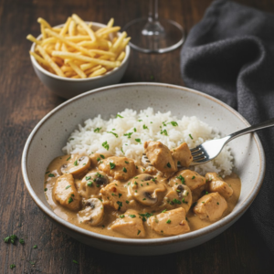 Estrogonofe de Pollo Rápido y Cremoso (¡Sin Complicaciones!)