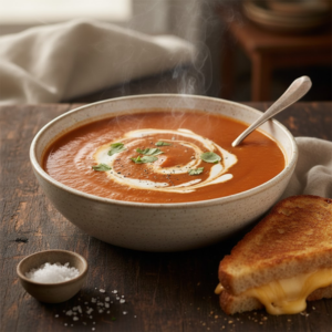 Sopa de Tomate Cremosa (Fácil y Clásica)