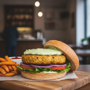 Hamburguesa de Garbanzos Casera (¡Sabrosa y Fácil!)
