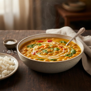 Curry de Garbanzos y Coco (Rápido, Fácil y Vegano)